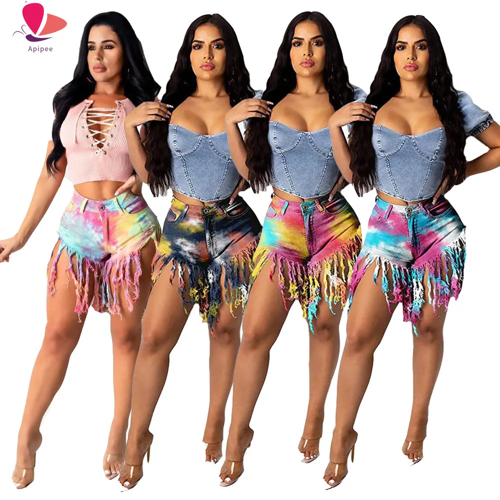 2024 New Women Tie Dye Print Tassel Mid Waist Sexy Ripped Jeans Shorts Fashion Summer Short Denim Trousers Pants
2024 New Women Tie Dye Print Tassel Mid Waist Sexy Ripped Jeans Shorts Fashion Summer Short Denim Trousers Pants