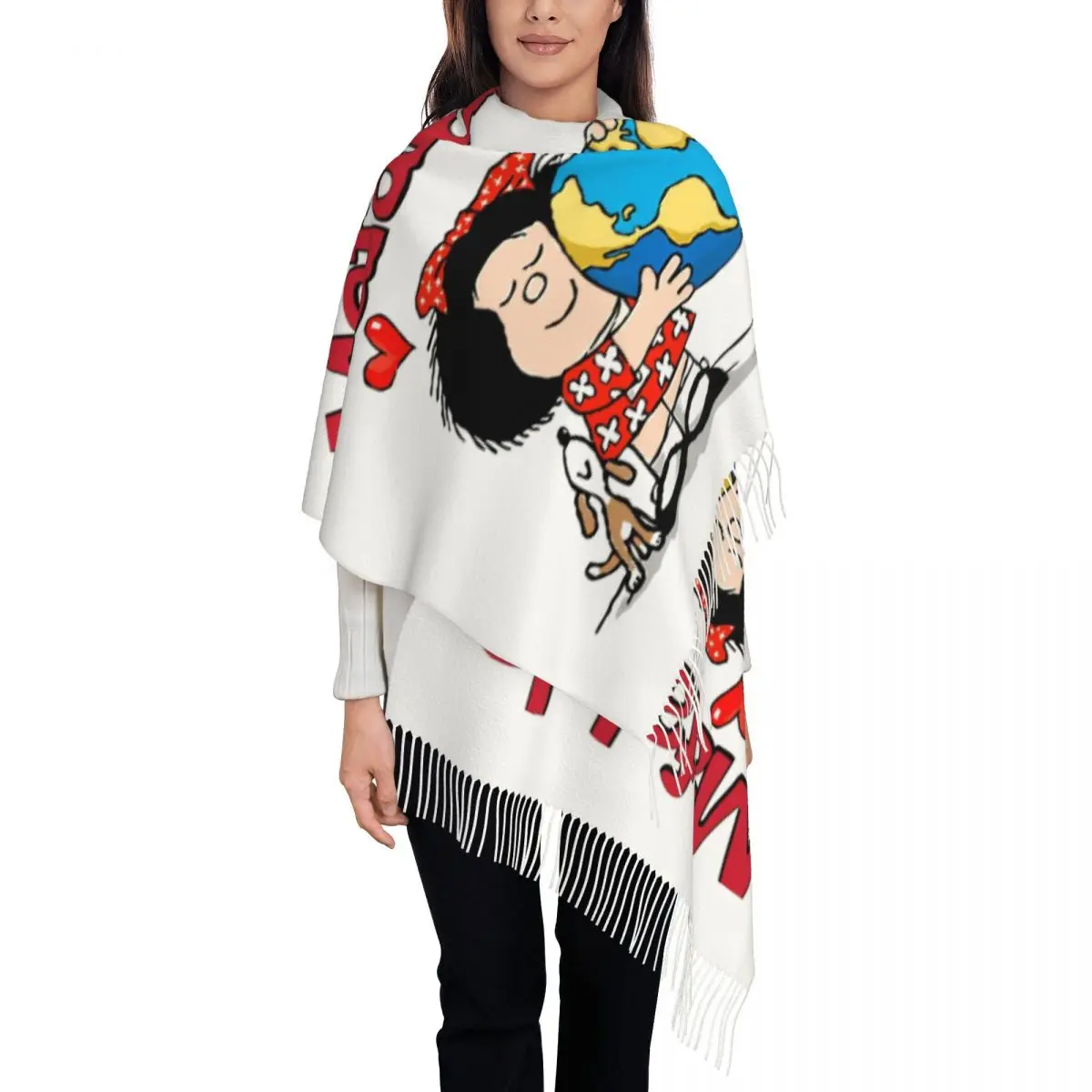Шарф Mafalda World And Her Puppy с индивидуальным принтом для мужчин и женщин, зимние теплые шарфы, шали Quino Comic с героями мультфильмов, накидки
Шарф Mafalda World And Her Puppy с индивидуальным принтом для мужчин и женщин, зимние теплые шарфы, шали Quino Comic с героями мультфильмов, накидки