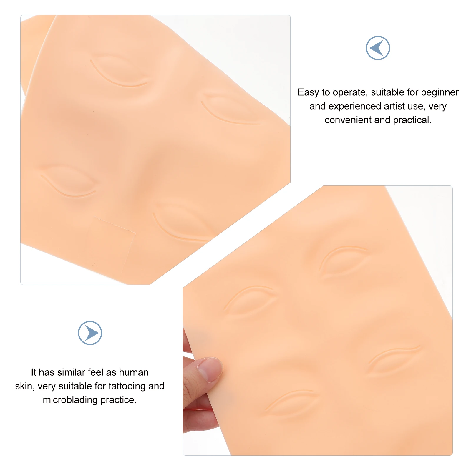 3D Tattoo Practice Skin Permanent Silicone Artificial Eyebrows Makeup Thin Smooth Microblading Supplies Suitable Beginner
3D Tattoo Practice Skin Permanent Silicone Artificial Eyebrows Makeup Thin Smooth Microblading Supplies Suitable Beginner