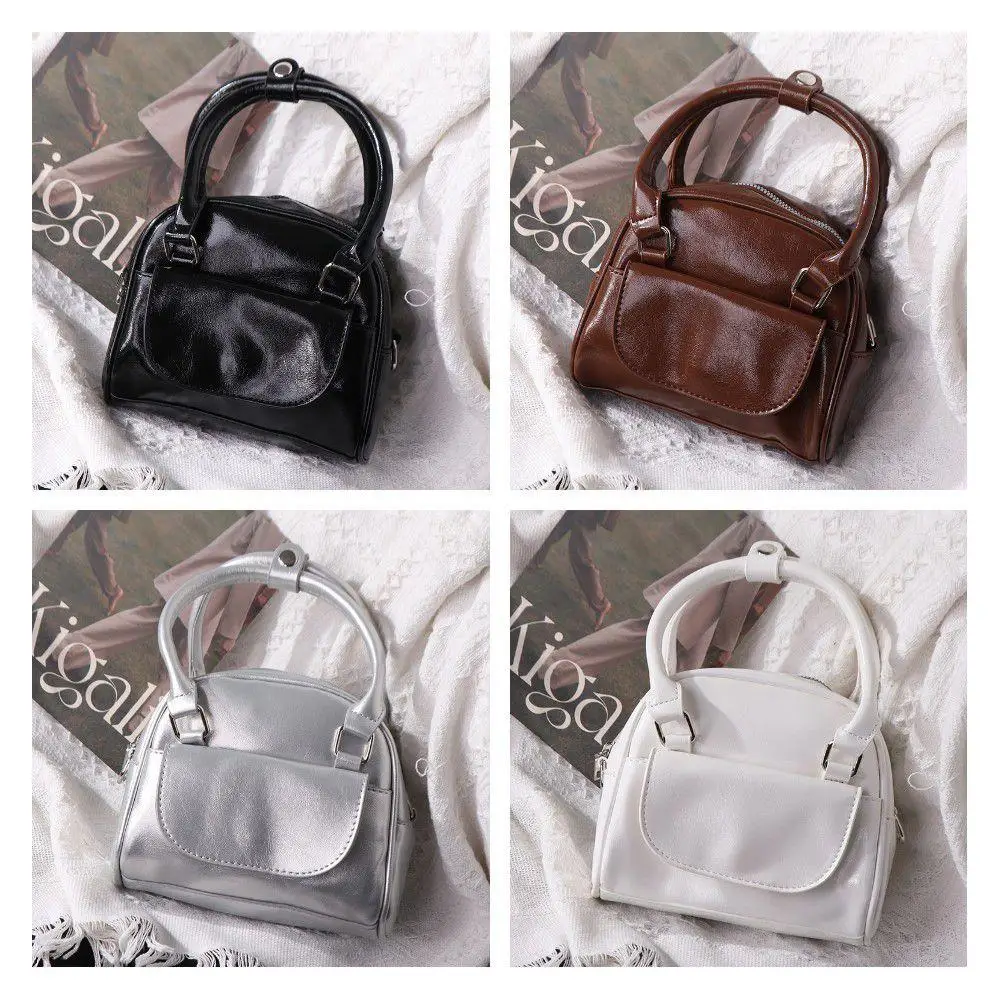 Fashion PU Leather PU Bowling Bag Makeup Bag Small Square Bag Silver Handbag Crossbody Bag Korean Style Boston Bag Streetwear
Fashion PU Leather PU Bowling Bag Makeup Bag Small Square Bag Silver Handbag Crossbody Bag Korean Style Boston Bag Streetwear