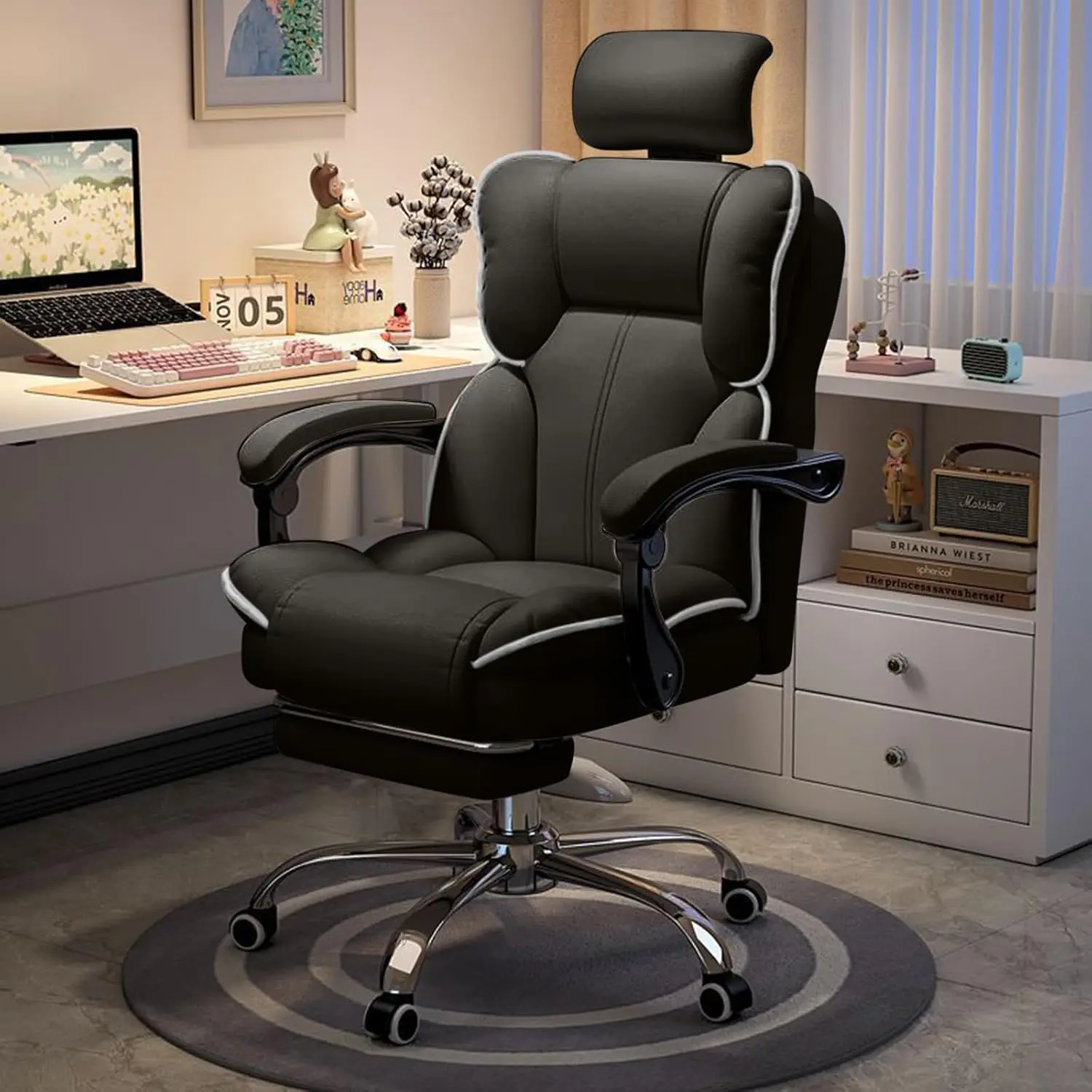 Executive Office Chair With Foot Rest High Ba Office Chair Computer Gaming Chairs Black
Executive Office Chair With Foot Rest High Ba Office Chair Computer Gaming Chairs Black