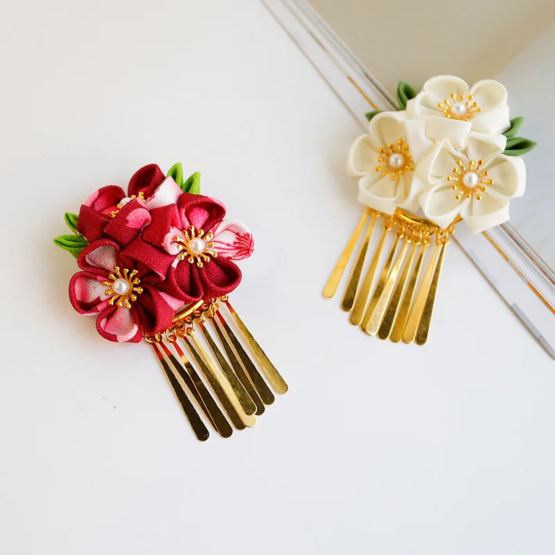 Japanese Kimono Hair Clip – Traditional Hanfu Side Clip with Tassels, Asian-inspired Floral Hair Accessory
Japanese Kimono Hair Clip – Traditional Hanfu Side Clip with Tassels, Asian-inspired Floral Hair Accessory