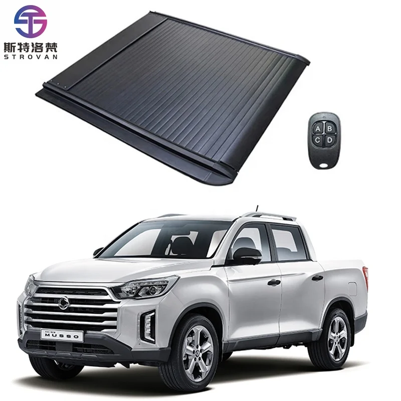 STlf Retractable Pickup Truck Hard Bed Cover Roller Lid Tonneau Cover Aluminum Alloy for Korean Rexton G4 Sports Vehicle 2016-20
STlf Retractable Pickup Truck Hard Bed Cover Roller Lid Tonneau Cover Aluminum Alloy for Korean Rexton G4 Sports Vehicle 2016-20