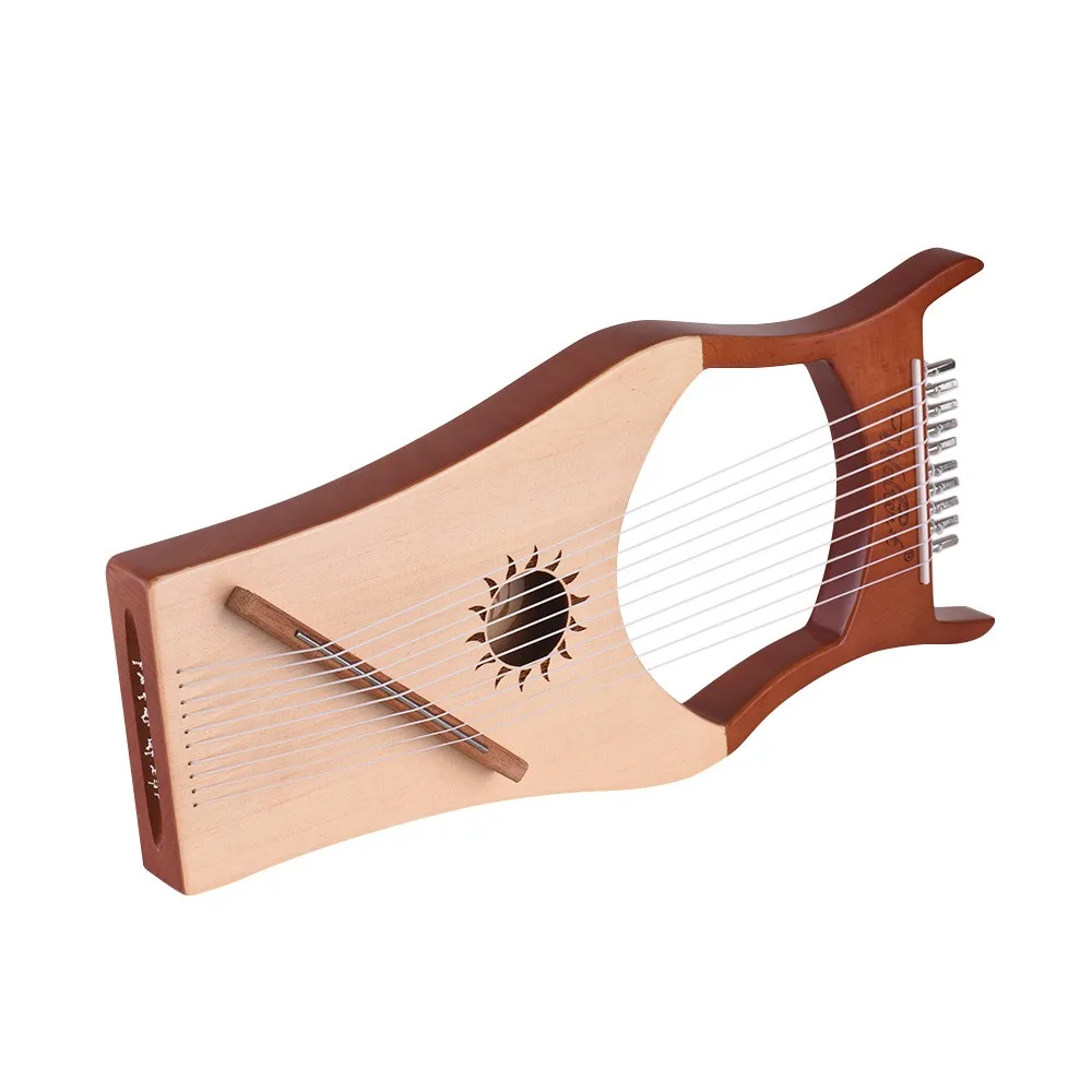 WH03 10-String Lyre Harp - Spruce Topboard Beech Wood Back Nylon Strings with Carry Bag for Beginners & Music Lovers
WH03 10-String Lyre Harp - Spruce Topboard Beech Wood Back Nylon Strings with Carry Bag for Beginners & Music Lovers