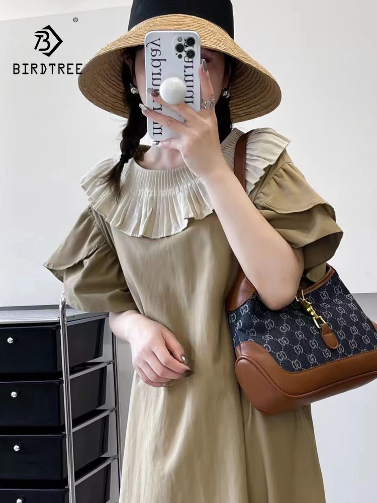 Новые летние хлопковые платья с коротким рукавом, женское однотонное повседневное милое Свободное платье в стиле девушки Мори с лацканами и французскими оборками, осень 2024, D47668QC
Новые летние хлопковые платья с коротким рукавом, женское однотонное повседневное милое Свободное платье в стиле девушки Мори с лацканами и французскими оборками, осень 2024, D47668QC