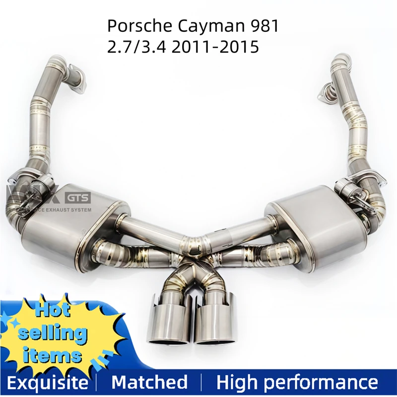 Titanium intelligent control valve exhaust pipe for Porsche Cayman 981 2.7/3.4 2011-2015 Cat back exhaust system
Titanium intelligent control valve exhaust pipe for Porsche Cayman 981 2.7/3.4 2011-2015 Cat back exhaust system
