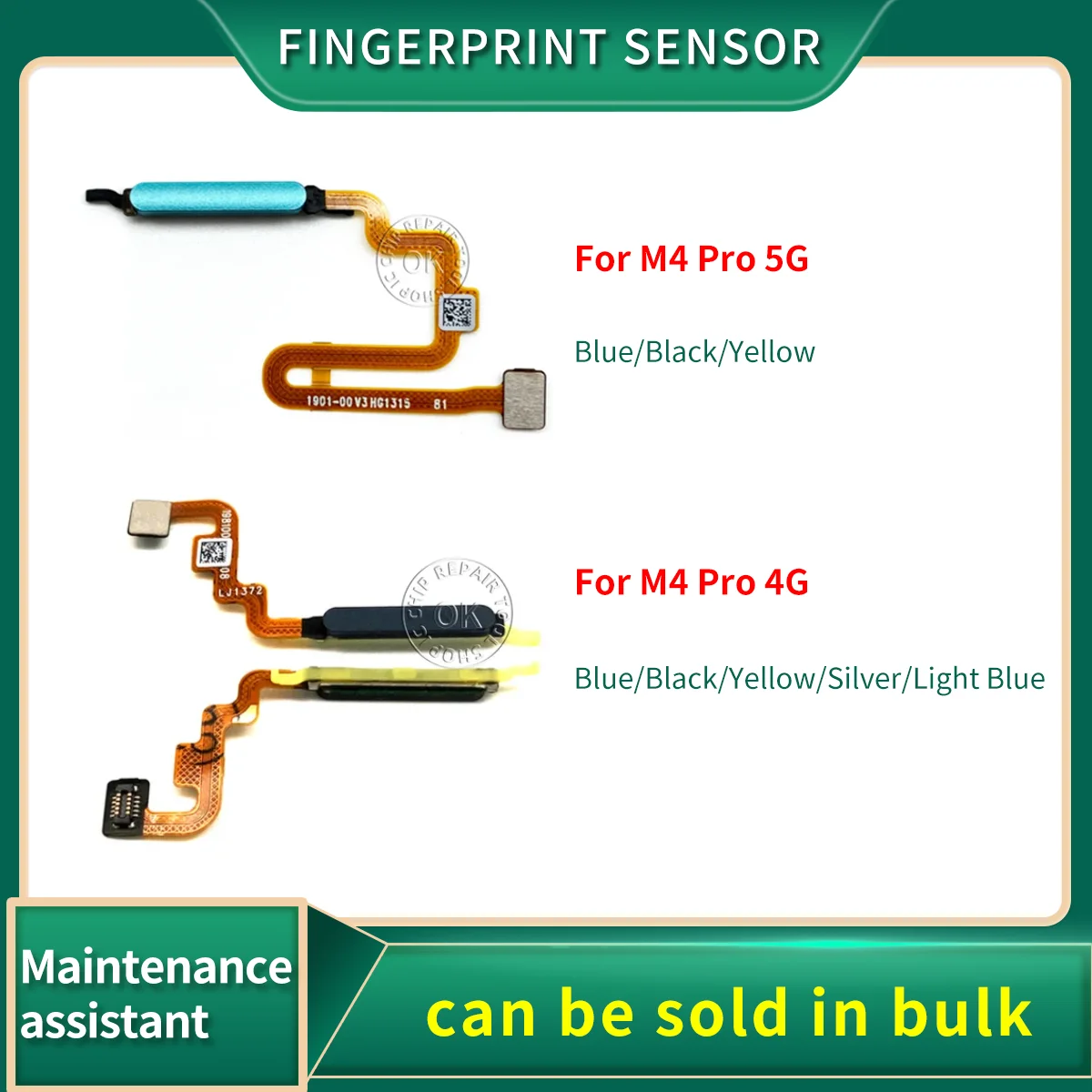 Fingerprint Sensor For Xiaomi Poco NFC M4 Pro 4G 5G Scanner Touch ID Connect Motherboard home button Flex
Fingerprint Sensor For Xiaomi Poco NFC M4 Pro 4G 5G Scanner Touch ID Connect Motherboard home button Flex