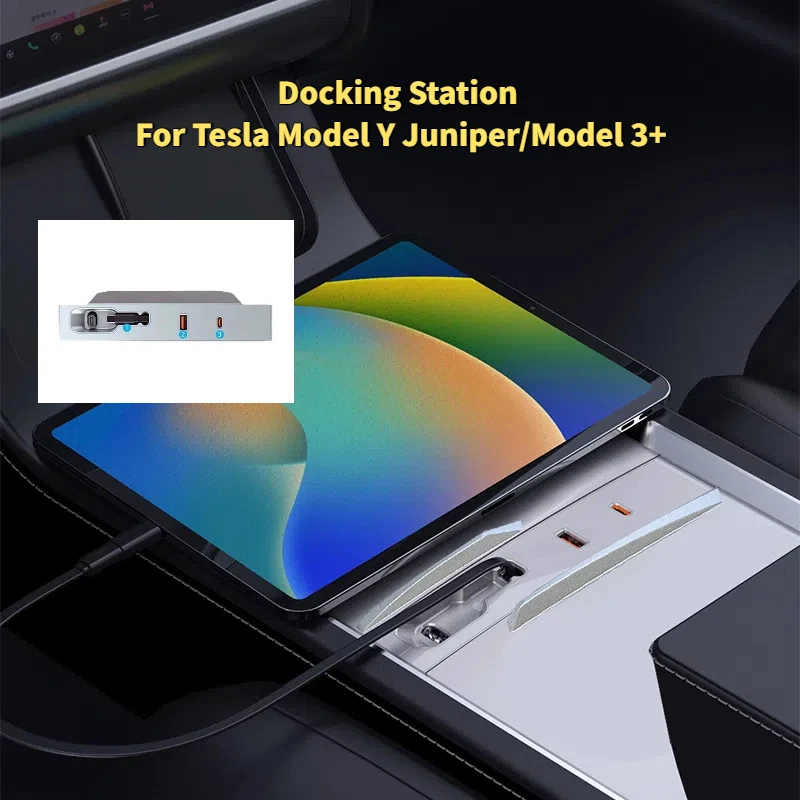 For Tesla Model Y Juniper 2025 /Model 3+ Docking Station USB Hub Docking Station 80W PD Type C Central Fast Charging Expansion
For Tesla Model Y Juniper 2025 /Model 3+ Docking Station USB Hub Docking Station 80W PD Type C Central Fast Charging Expansion