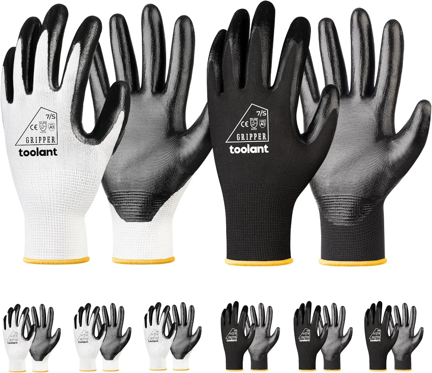 Oil Resistant Nitrile Work Gloves, Superior Grip & Touchscreen Compatible, Men's Safety Gloves
Oil Resistant Nitrile Work Gloves, Superior Grip & Touchscreen Compatible, Men's Safety Gloves