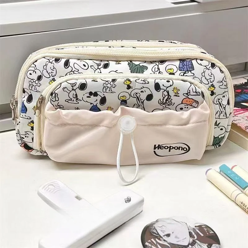 Cartoon Snoopys Series Drawstring Pencil Case Cute Creativity Print Large-capacity Multi-layer Stationery Storage Bag
Cartoon Snoopys Series Drawstring Pencil Case Cute Creativity Print Large-capacity Multi-layer Stationery Storage Bag
