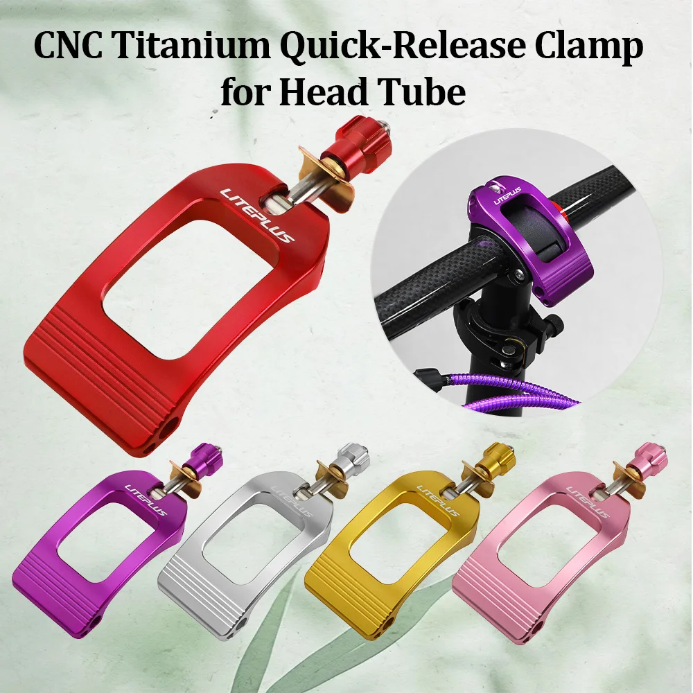 Titanium Head Tube Cap Clamp, Quick Release Seatpost Lock Clamp Compatible with Dahon Folding Bicycles Bicycle Parts
Titanium Head Tube Cap Clamp, Quick Release Seatpost Lock Clamp Compatible with Dahon Folding Bicycles Bicycle Parts