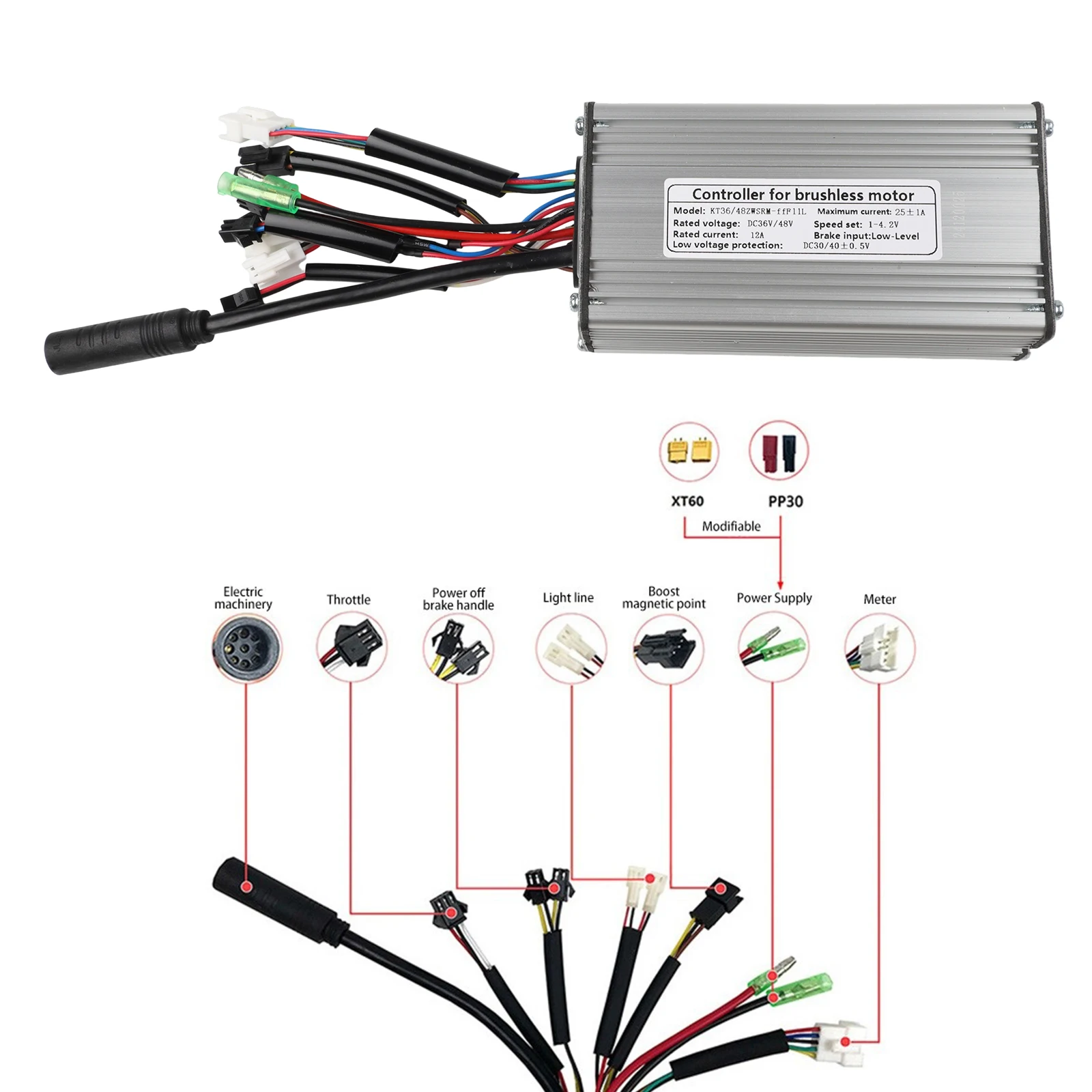 Bicycle Light 500W Electric Motor Weight 370g E-bike Controller Lightweight Controller Easy To Carry Headlight Function
Bicycle Light 500W Electric Motor Weight 370g E-bike Controller Lightweight Controller Easy To Carry Headlight Function