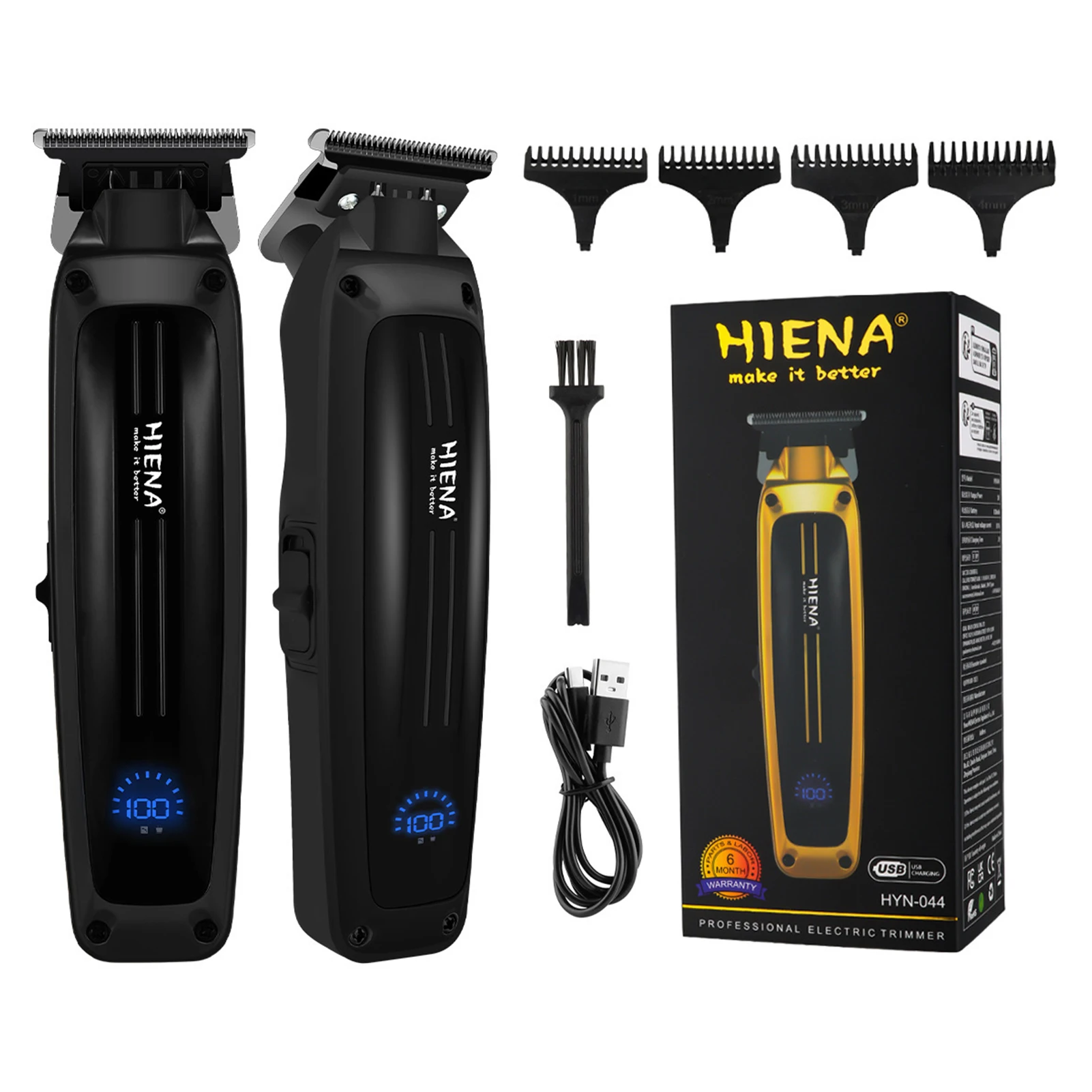 HIENA New Hair Trimmer Cordless Electric Hair Clipper For Men High Power Portable Hair Cutting Machine Barber Shaving Razors
HIENA New Hair Trimmer Cordless Electric Hair Clipper For Men High Power Portable Hair Cutting Machine Barber Shaving Razors