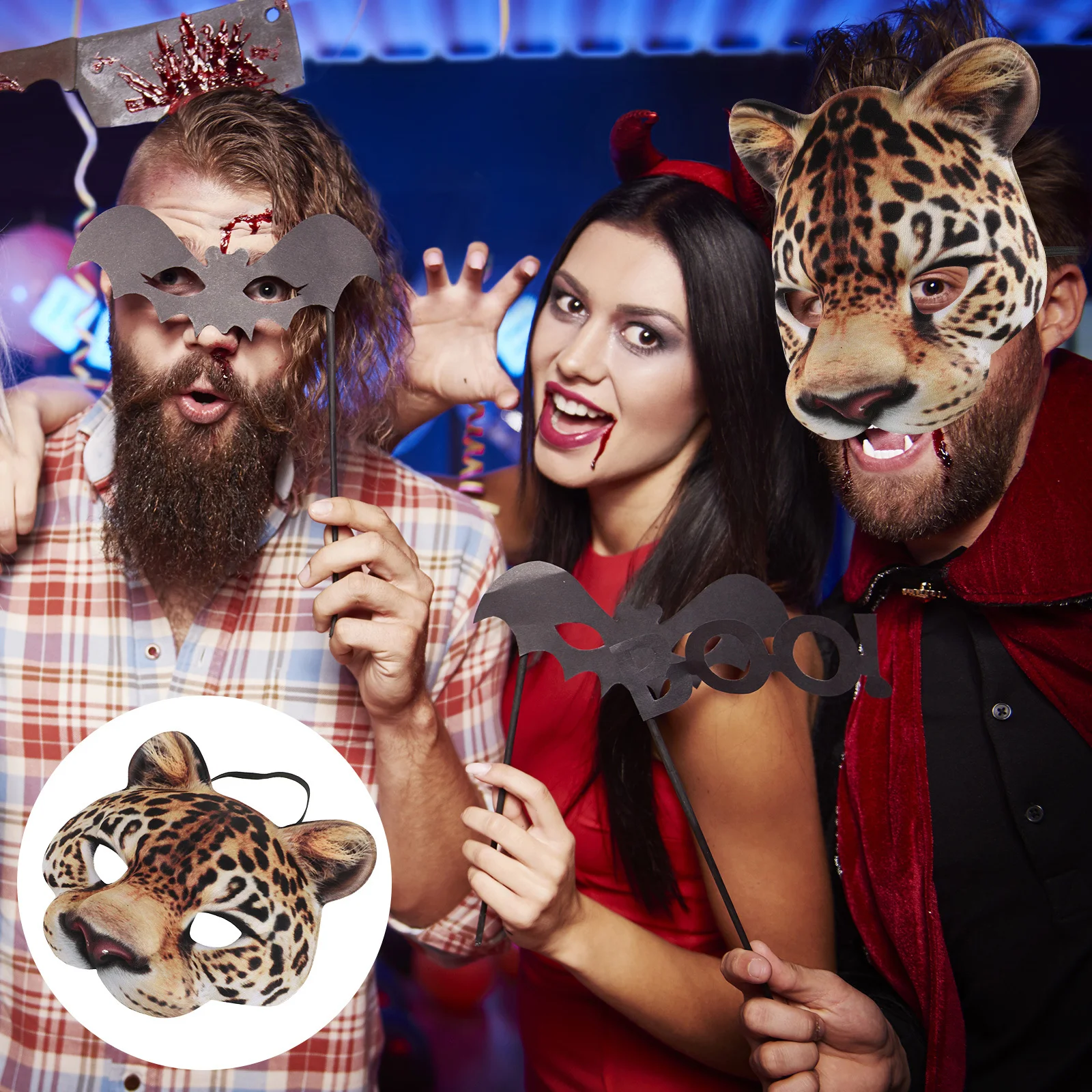 1pc Leopard Mask Compact Lightweight Halloween Carnival Party Cosplay Prop Stage Performance Decorative Animal Mask Unisex
1pc Leopard Mask Compact Lightweight Halloween Carnival Party Cosplay Prop Stage Performance Decorative Animal Mask Unisex