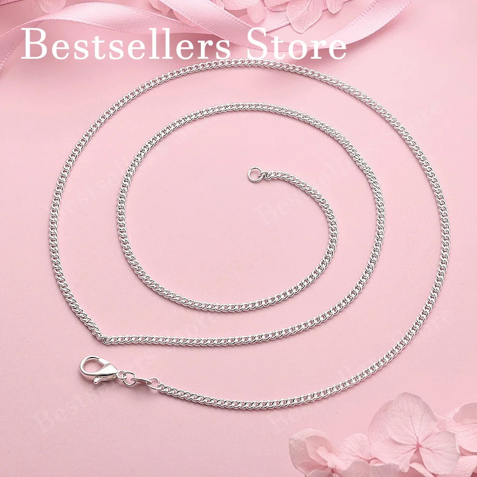 925 Sterling Silver 2mm Exquisite Cuban Chain Necklace for Men and Women, Fashionable Party Gift, Hip Hop Accessory
925 Sterling Silver 2mm Exquisite Cuban Chain Necklace for Men and Women, Fashionable Party Gift, Hip Hop Accessory