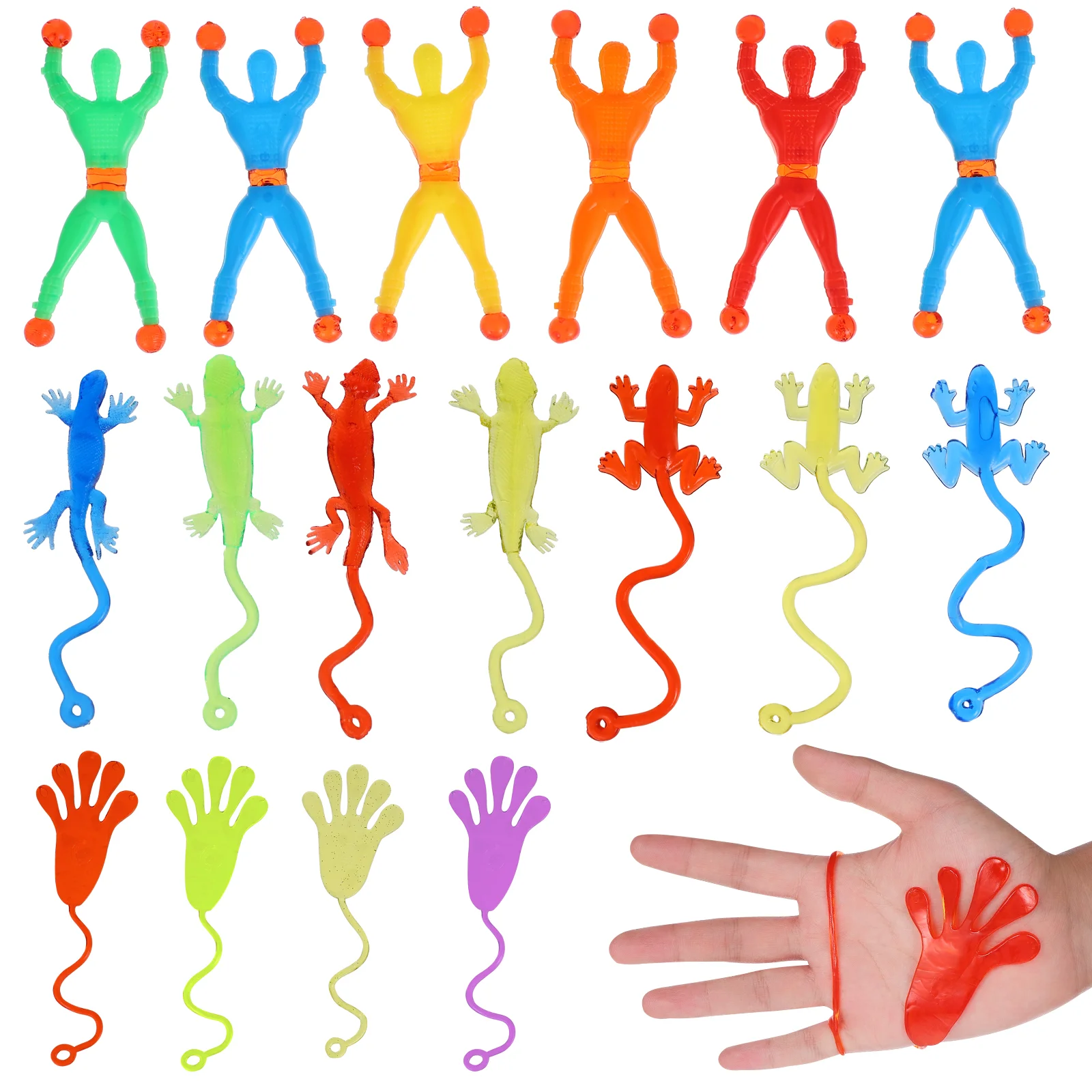 60 Pcs Kids Gifts Elastic Sticky Toy Stretchy Toys Hands for Sensory Portable Children Wall Funny
60 Pcs Kids Gifts Elastic Sticky Toy Stretchy Toys Hands for Sensory Portable Children Wall Funny