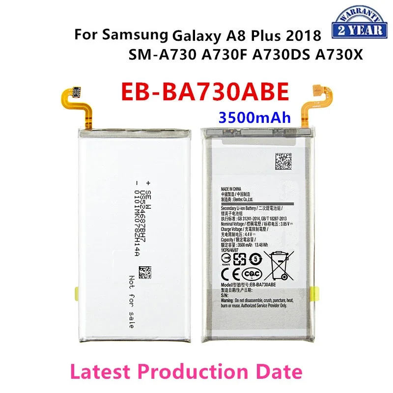 

Brand New EB-BA730ABE 3500mAh Battery For Samsung Galaxy A8 Plus A8+ (2018) SM-A730 A730F A730DS A730X