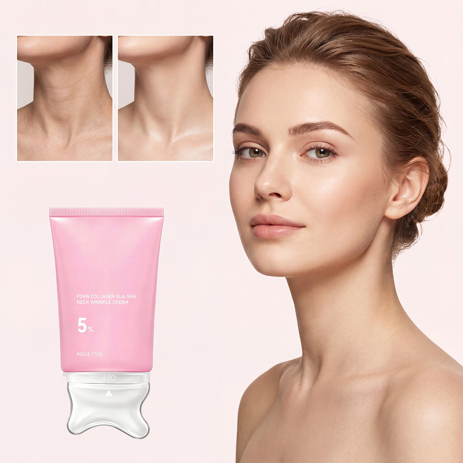 Collagen Neck Cream Firming Lifting Hydrating Moisturizing Smooth Fine Lines Brighten Skin Tone W Shaped Massage Head Neck Care
Collagen Neck Cream Firming Lifting Hydrating Moisturizing Smooth Fine Lines Brighten Skin Tone W Shaped Massage Head Neck Care
