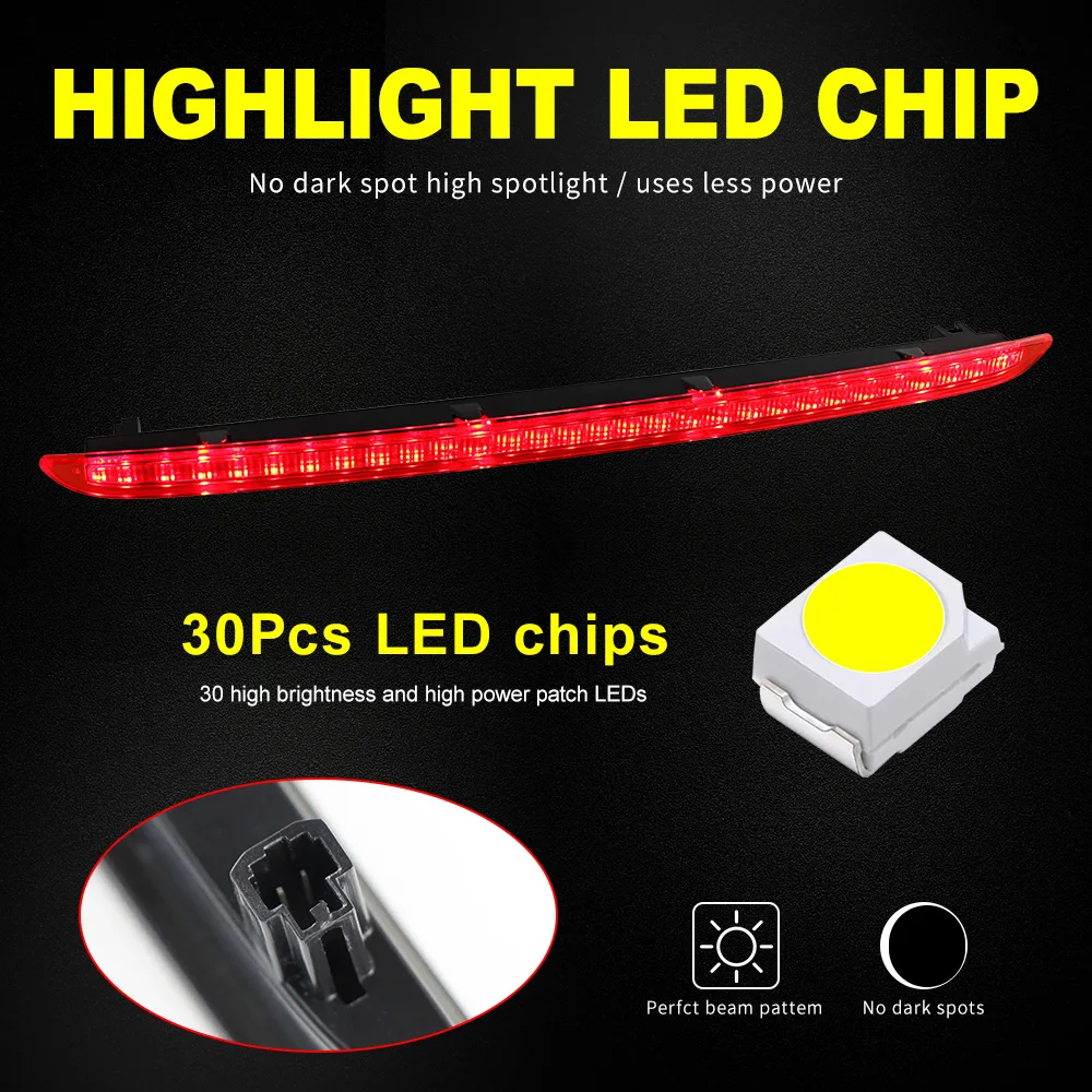 Car Rear High Mount Level Stop Lamp For Audi A6 S6 C5 AVANT 1998 - 2005 LED Brake Light Assembly Black Red Lens 4B9945097A 
Car Rear High Mount Level Stop Lamp For Audi A6 S6 C5 AVANT 1998 - 2005 LED Brake Light Assembly Black Red Lens 4B9945097A