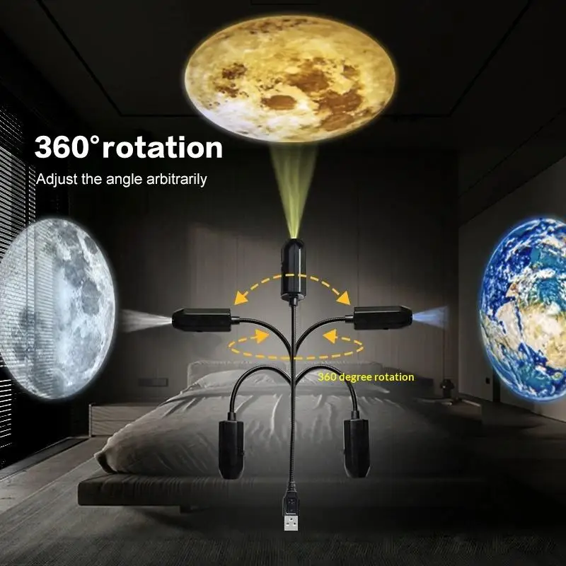 Night Light Romantic Bedroom Decoration Galaxy Projector USB Ceiling Moon Earth Projection Atmosphere Light Starry Sky Lamp
Night Light Romantic Bedroom Decoration Galaxy Projector USB Ceiling Moon Earth Projection Atmosphere Light Starry Sky Lamp