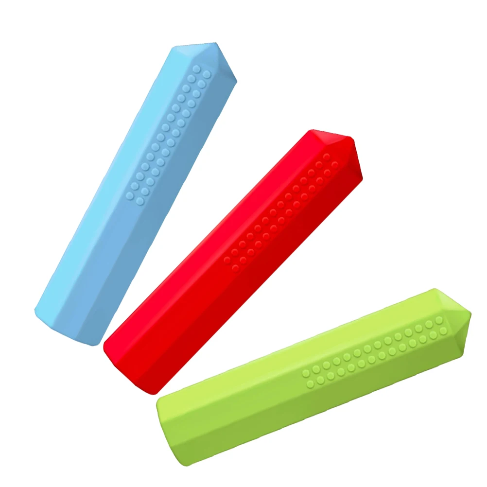 3pcs Chewable Pencil Topper Erasers Kids Pen Cap Bulk Toppers Red Green Blue Soft Anti Deformation Oral Motor Skill Aid
3pcs Chewable Pencil Topper Erasers Kids Pen Cap Bulk Toppers Red Green Blue Soft Anti Deformation Oral Motor Skill Aid