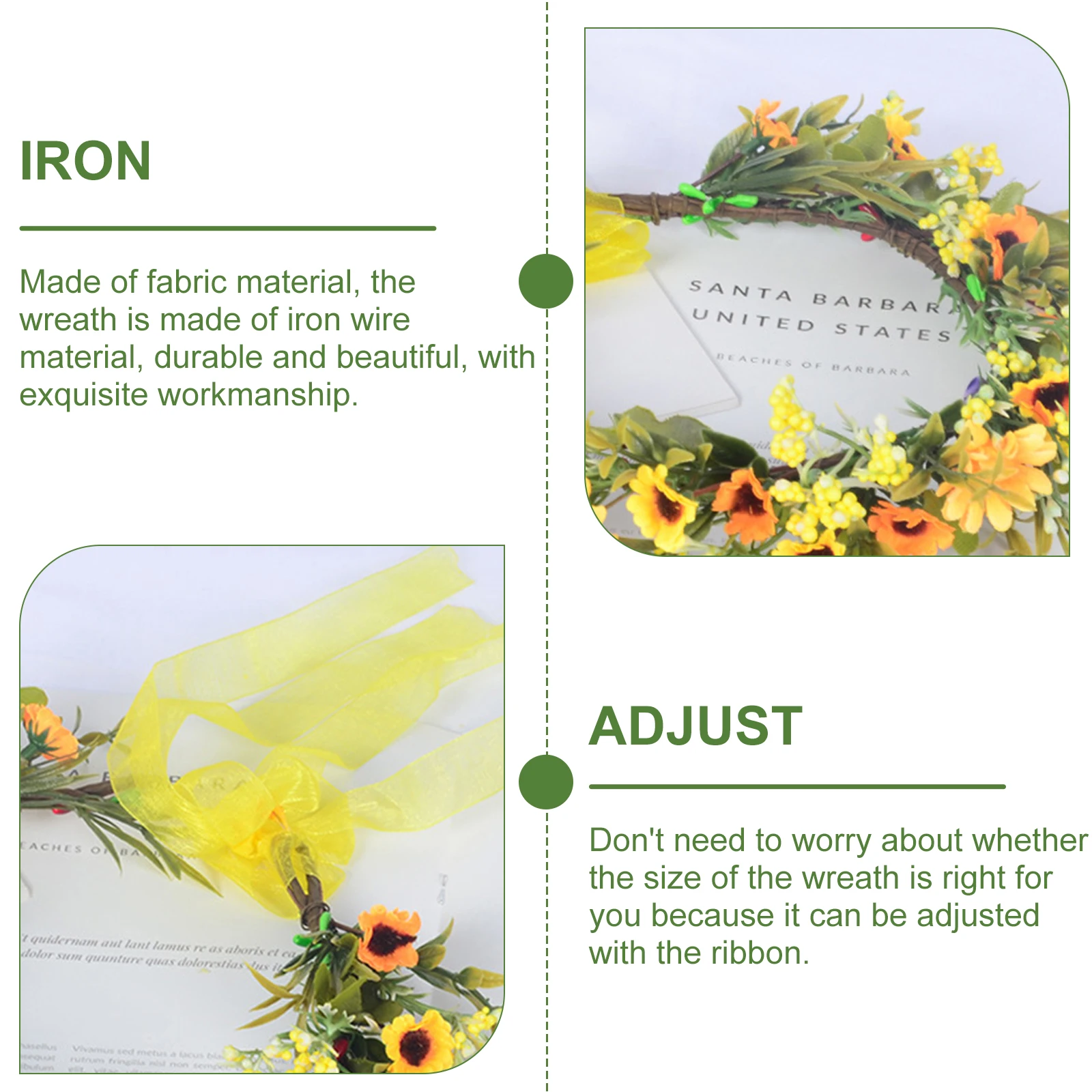 Bridal Wreath Headdress Flower Crown For Wedding Party Photography Prop Faux Floral Headband Hair Styling Accessory
Bridal Wreath Headdress Flower Crown For Wedding Party Photography Prop Faux Floral Headband Hair Styling Accessory