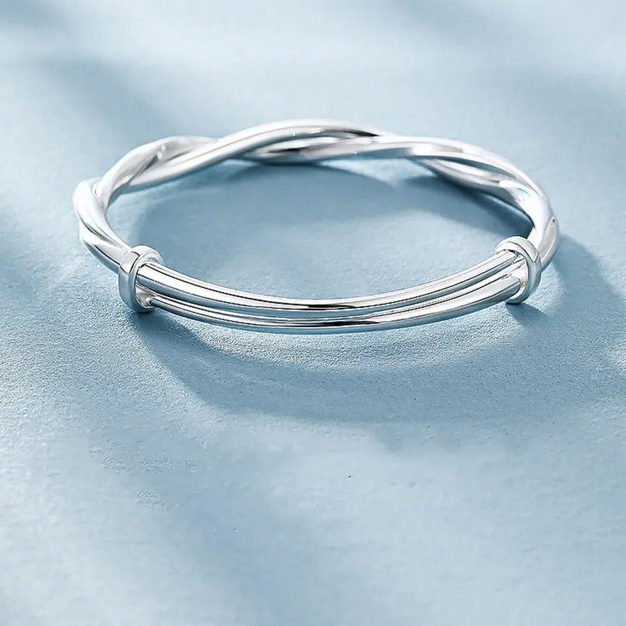 Classic 925 Sterling Silver Fine Weave Bracelets Bangles For Women Fashion Party Wedding Accessories Jewelry Adjustable Size
Classic 925 Sterling Silver Fine Weave Bracelets Bangles For Women Fashion Party Wedding Accessories Jewelry Adjustable Size