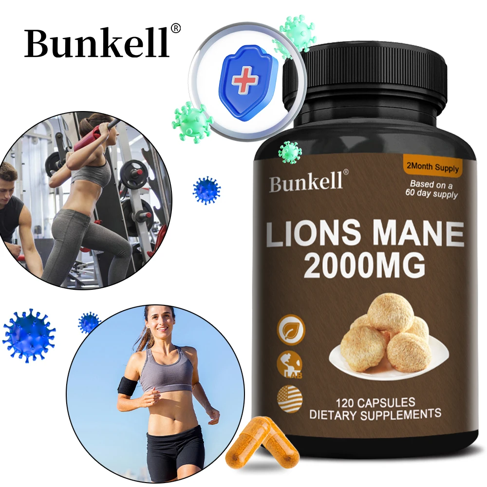 Lion's Mane Brain Capsules - Brain Supplement, Boosts Memory and Focus, Improves Mental Clarity, Focus and Cognitive Support
Lion's Mane Brain Capsules - Brain Supplement, Boosts Memory and Focus, Improves Mental Clarity, Focus and Cognitive Support
