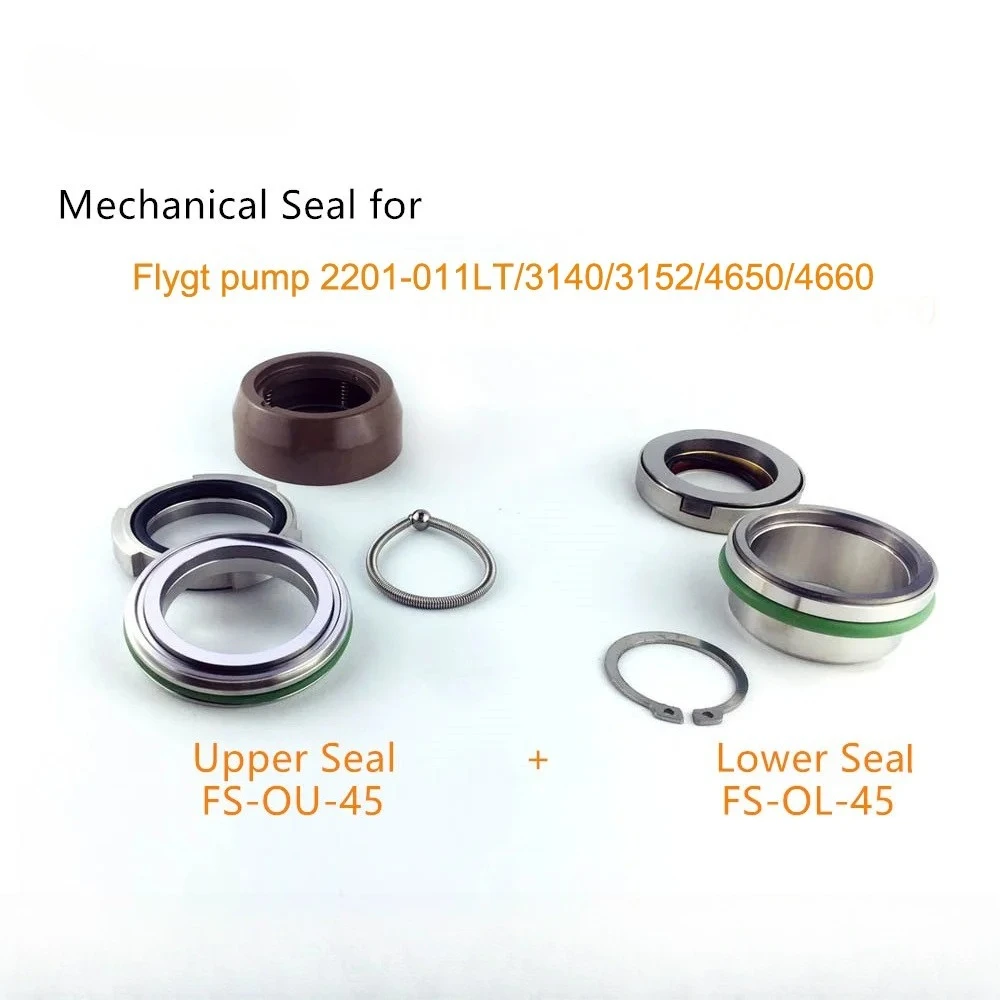 FS-OU-45 FS-OL-45 Верхнее уплотнение 45 мм + нижнее механическое уплотнение F-lygt для смерных насосов F-lygt 2201-011LT/3140/3152/4650/4660
FS-OU-45 FS-OL-45 Верхнее уплотнение 45 мм + нижнее механическое уплотнение F-lygt для смерных насосов F-lygt 2201-011LT/3140/3152/4650/4660