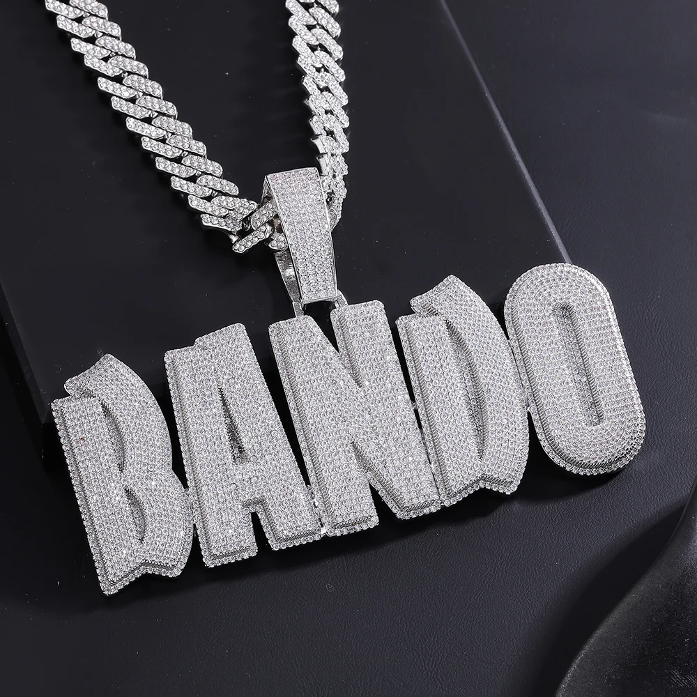 Custom Baguettecz Letter Pendant Full Inlaid Iced Out Cubic Zirconia Name Necklace Personalized Luxury Hip Hop Jewelry Gifts
Custom Baguettecz Letter Pendant Full Inlaid Iced Out Cubic Zirconia Name Necklace Personalized Luxury Hip Hop Jewelry Gifts