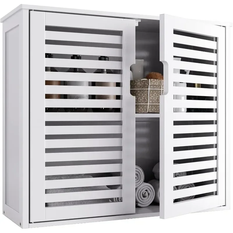 White Bathroom Cabinet Over Toilet, Bamboo Hanging Medicine Cabinet, Wall-Mounted Storage Organizer, Kitchen Cupboard with
White Bathroom Cabinet Over Toilet, Bamboo Hanging Medicine Cabinet, Wall-Mounted Storage Organizer, Kitchen Cupboard with