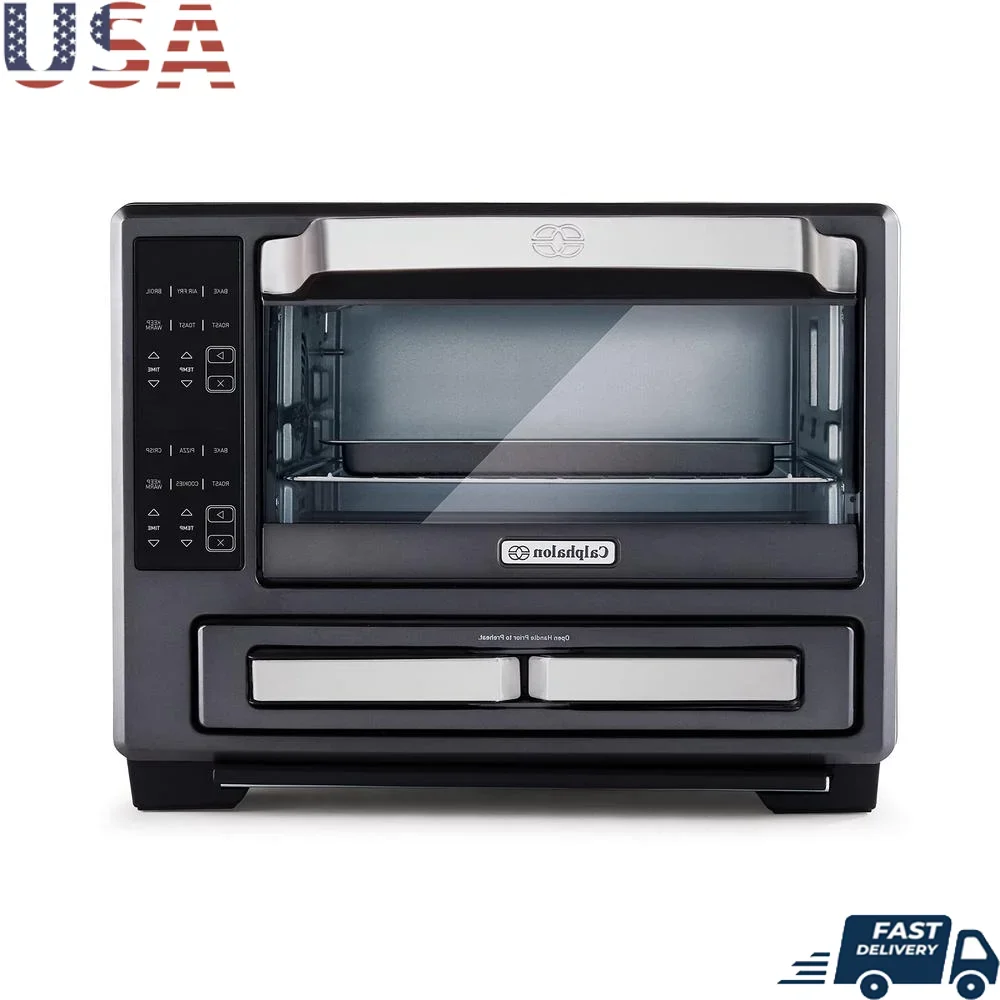 12-in-1 Air Fry Toaster Oven Dual Zone Turbo Convection 1800W Digital Precision Controls Nonstick Accessories Easy Clean Cooking
12-in-1 Air Fry Toaster Oven Dual Zone Turbo Convection 1800W Digital Precision Controls Nonstick Accessories Easy Clean Cooking