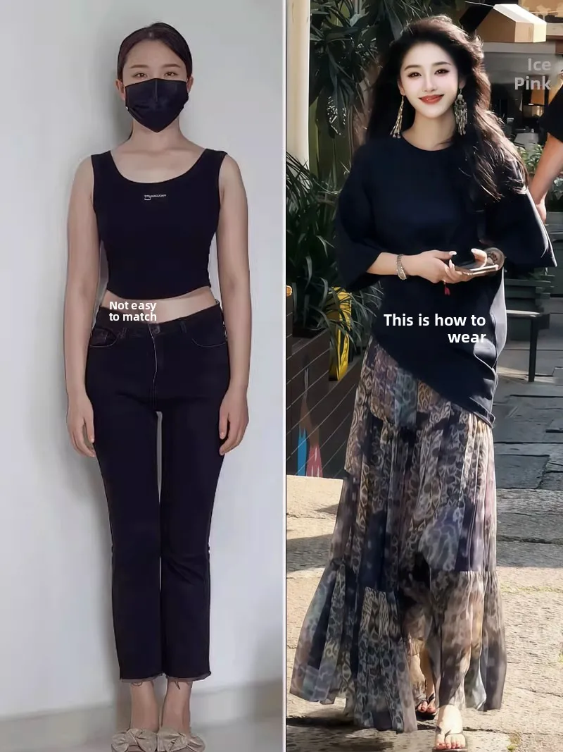 plus Size Summer Outfit Floral Asymmetrical Skirt Slimming Two-Piece Set Korean Style High Waist Long Pants Casual Fashion
plus Size Summer Outfit Floral Asymmetrical Skirt Slimming Two-Piece Set Korean Style High Waist Long Pants Casual Fashion