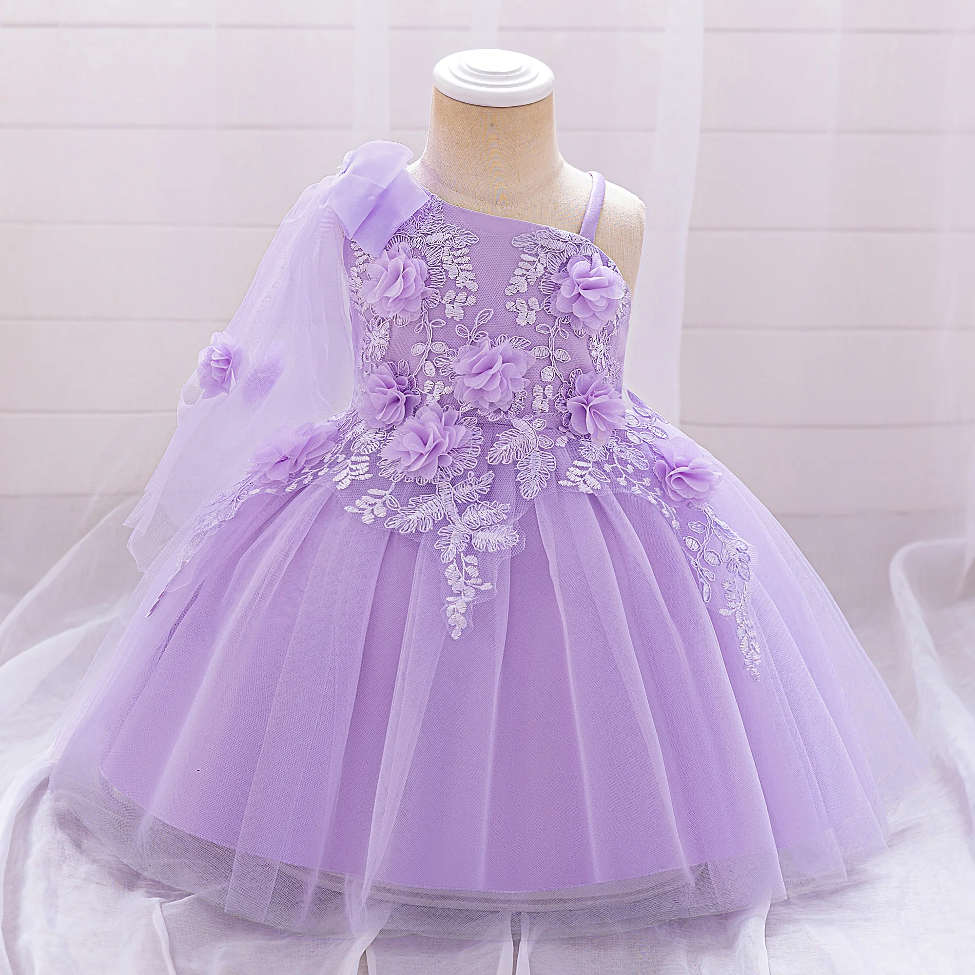Baptism Party Baby Girls Dress Toddler Wedding 1st Birthday Flower Princess Dress First Communion Bridesmaids Prom Kids Clothing
Baptism Party Baby Girls Dress Toddler Wedding 1st Birthday Flower Princess Dress First Communion Bridesmaids Prom Kids Clothing