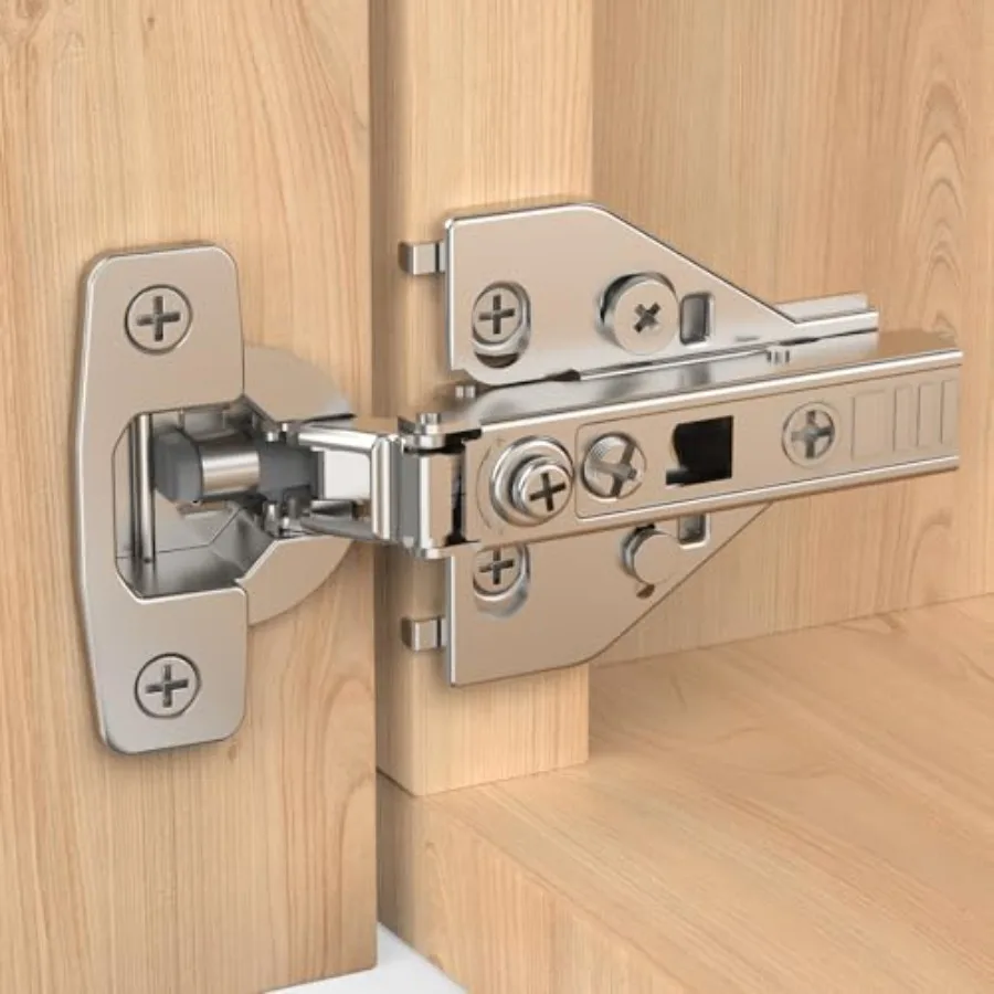 Pack Full Overlay Cabinet Hinges, Face Frame and Frameless, D Adjustment, Soft Close 5°, Close Speed Control, Concealed Clip-On
Pack Full Overlay Cabinet Hinges, Face Frame and Frameless, D Adjustment, Soft Close 5°, Close Speed Control, Concealed Clip-On