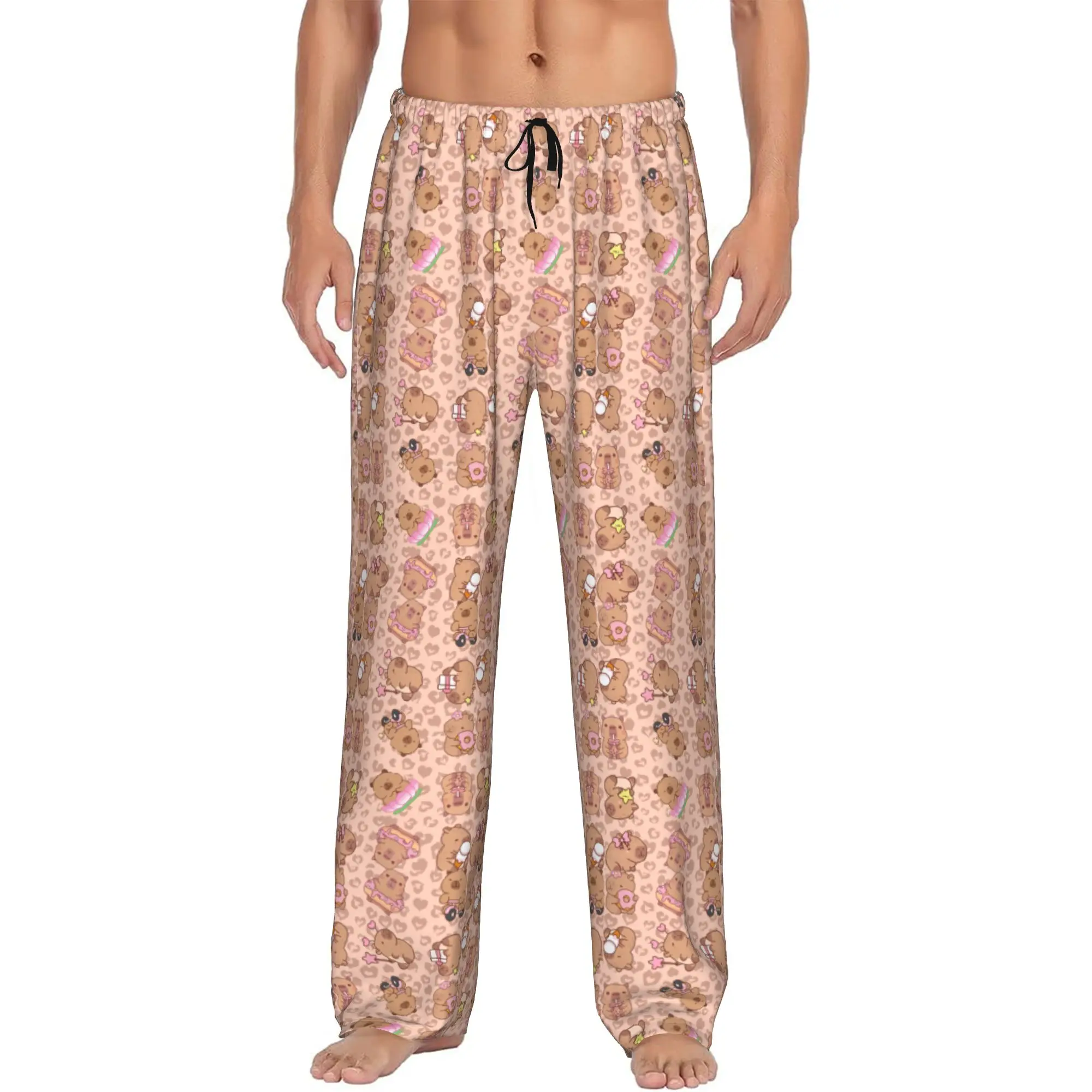 Custom Print Men's Funny Capybara Pajama Pants Sleepwear Sleep Lounge Bottoms with Pockets
Custom Print Men's Funny Capybara Pajama Pants Sleepwear Sleep Lounge Bottoms with Pockets