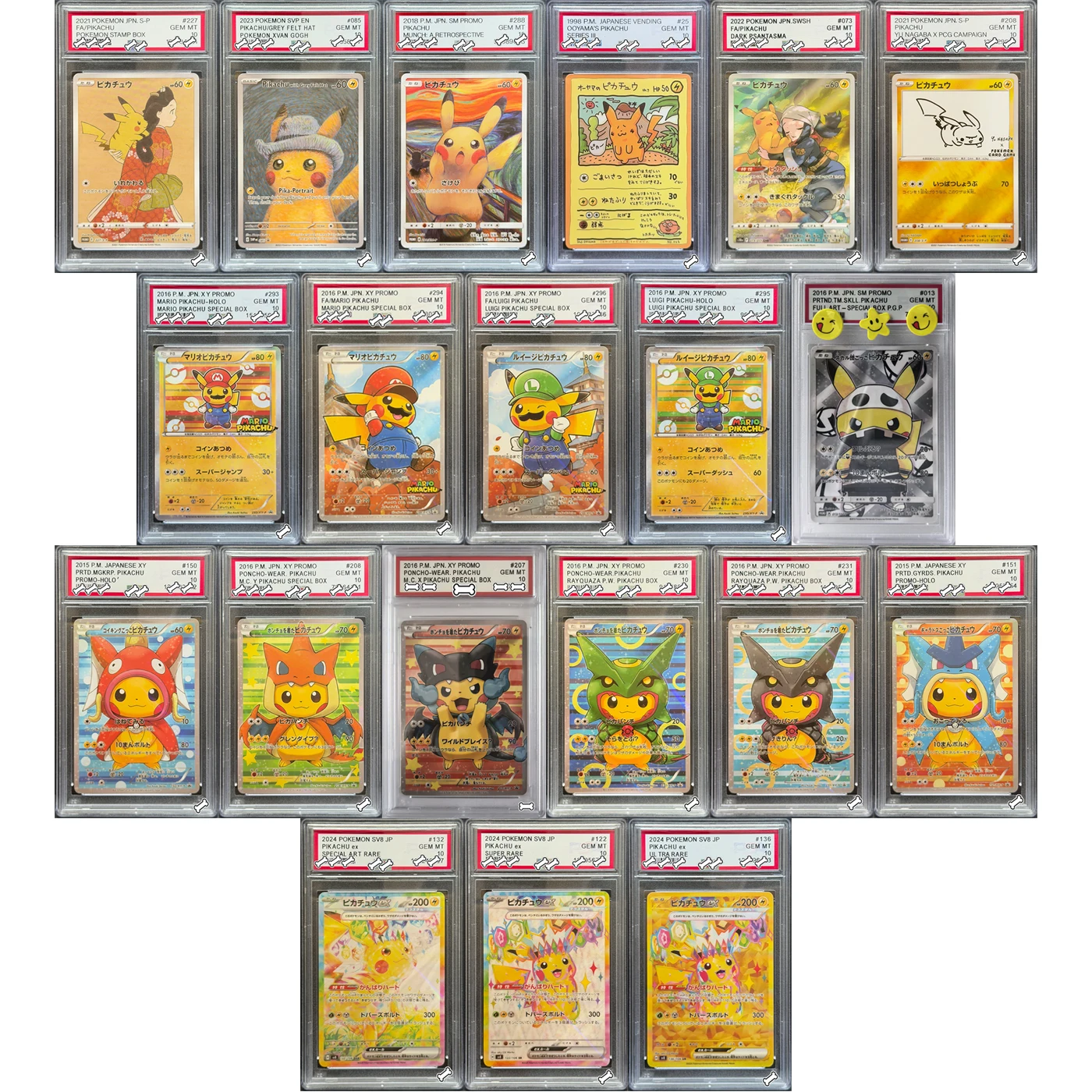 Pikachu Poncho Mario Luigi SV8P Grey Felt Hat Van Gogh Custom Card Set - Pokemon TCG Collection Gift Sleeve Ready Display
Pikachu Poncho Mario Luigi SV8P Grey Felt Hat Van Gogh Custom Card Set - Pokemon TCG Collection Gift Sleeve Ready Display