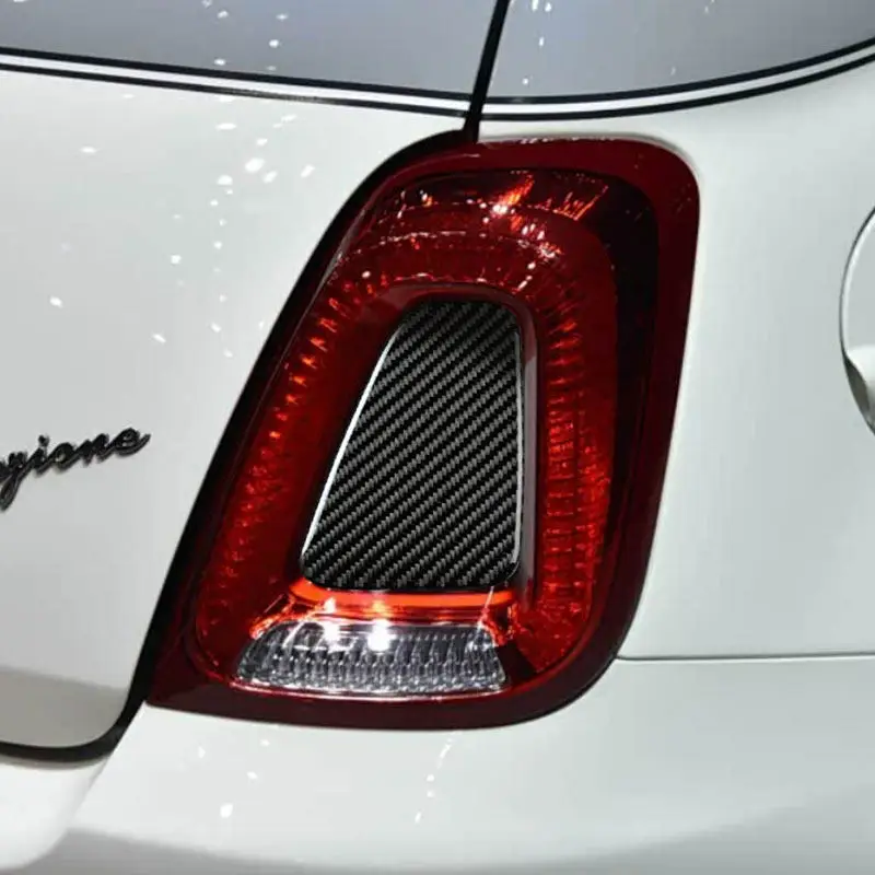 2pcs Soft Carbon Fiber Car Rear Tail Light Cover Interior Accessories Trim For Fiat 500 Abarth 595 695 2017 2018 2019 2020-2023
2pcs Soft Carbon Fiber Car Rear Tail Light Cover Interior Accessories Trim For Fiat 500 Abarth 595 695 2017 2018 2019 2020-2023