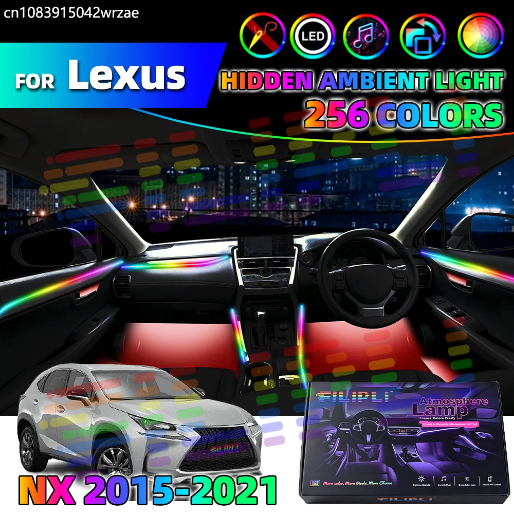 14 in 1 For Lexus NX 2015-2021 Years Car Interior Ambient Lights Strips Breathing Lighting Kit App Control Auto LED strips
14 in 1 For Lexus NX 2015-2021 Years Car Interior Ambient Lights Strips Breathing Lighting Kit App Control Auto LED strips