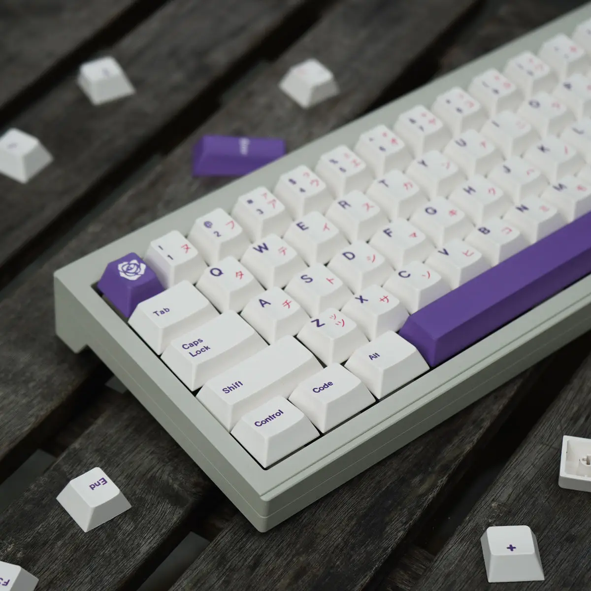 Purple Mechanical Keyboard Keycaps 146 Keys PBT Sublimation Customized Cherry Original Height Adaptation 61 Roses
Purple Mechanical Keyboard Keycaps 146 Keys PBT Sublimation Customized Cherry Original Height Adaptation 61 Roses