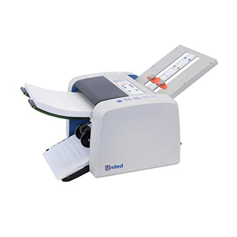 Office, school and church use: automatic paper folding machine with 200-sheet capacity, letter and legal size paper folding, hi
Office, school and church use: automatic paper folding machine with 200-sheet capacity, letter and legal size paper folding, hi