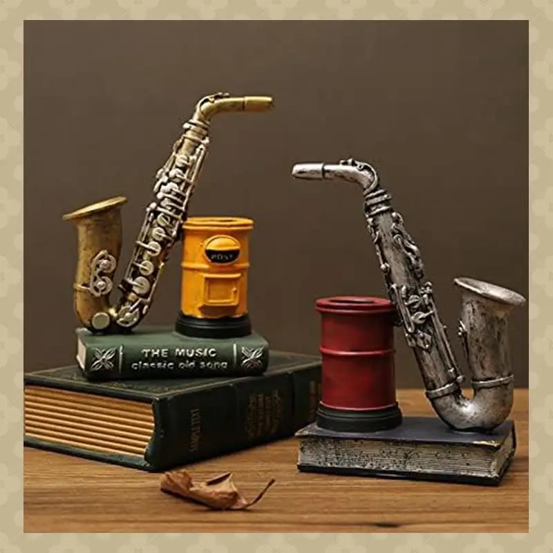 Saxophone Resin Waterproof Pencil Holder For Desk Makeup Brush Holder Office Supplies Resin Ornaments, Red Easy To Use
Saxophone Resin Waterproof Pencil Holder For Desk Makeup Brush Holder Office Supplies Resin Ornaments, Red Easy To Use