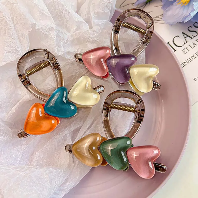 Sweet Heart Shark Clips for Women Colorful Transparent Hair Claw Medium Hairpins Trendy Party Hair Accessories Casual Headwear
Sweet Heart Shark Clips for Women Colorful Transparent Hair Claw Medium Hairpins Trendy Party Hair Accessories Casual Headwear