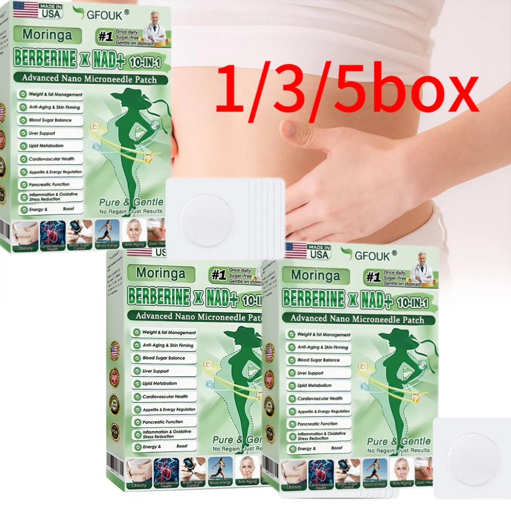 Пластыри для контроля веса и жировых отложений BERBERINE NAD+ 10-в-1: Усовершенствованные нано-микроигольчатые патчи с чистыми травами для здоровья
Пластыри для контроля веса и жировых отложений BERBERINE NAD+ 10-в-1: Усовершенствованные нано-микроигольчатые патчи с чистыми травами для здоровья
