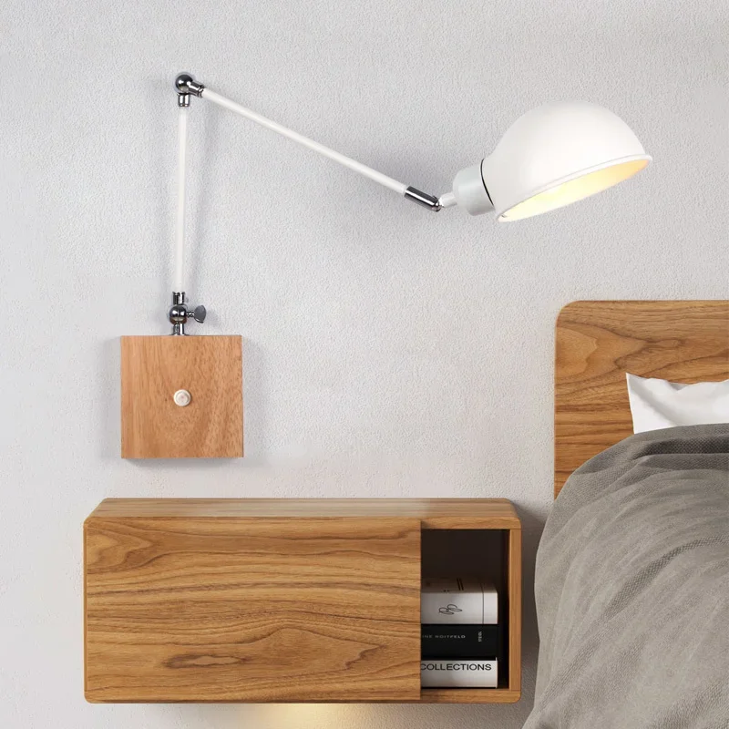 Nordic Wooden Adjustable Bedside Wall Lamp Modern Indoor Led Reading Light Study Living Room Sconce Vanity Light Home Decoration
Nordic Wooden Adjustable Bedside Wall Lamp Modern Indoor Led Reading Light Study Living Room Sconce Vanity Light Home Decoration