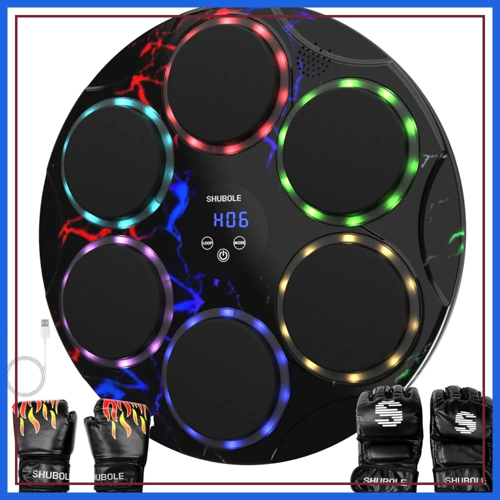Music Boxing Machine with Gloves, Wall Mounted Punching Trainer for Adults, 9-Speed Punch Game, 2025 Upgrade
Music Boxing Machine with Gloves, Wall Mounted Punching Trainer for Adults, 9-Speed Punch Game, 2025 Upgrade