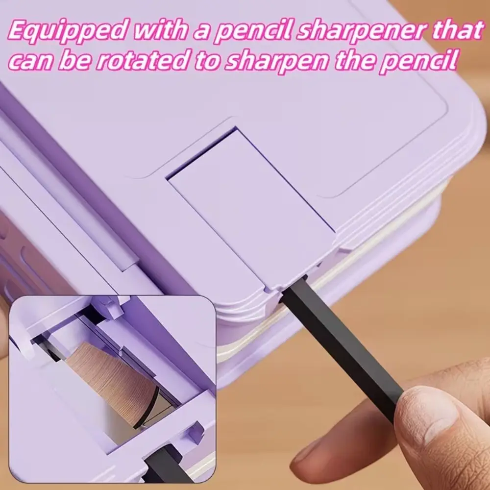 Foldable Pencil Box Reading Stand Large Capacity Adjustable Dual-use Reading Bookshelf With Pencil Sharpener Stable
Foldable Pencil Box Reading Stand Large Capacity Adjustable Dual-use Reading Bookshelf With Pencil Sharpener Stable