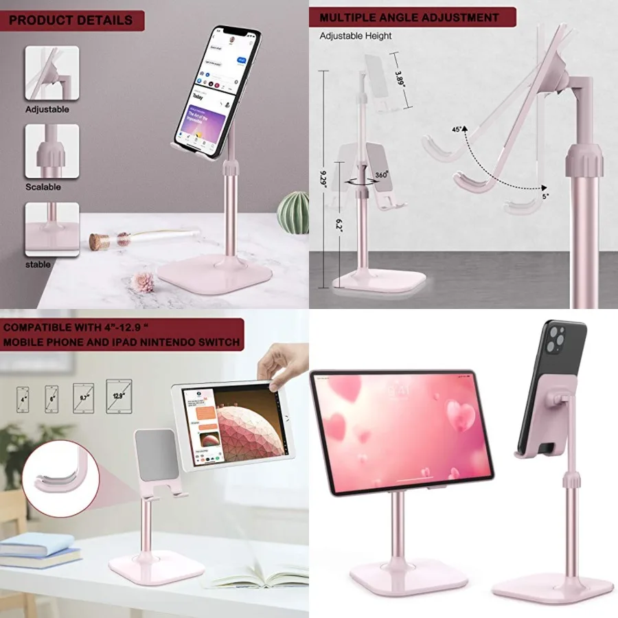 Cell Phone Stand, Valentine's Day Gifts for Teens Girls Boys Adults Women Men Mom Wife, Phone Stand for Desk, Phone Holder Stan
Cell Phone Stand, Valentine's Day Gifts for Teens Girls Boys Adults Women Men Mom Wife, Phone Stand for Desk, Phone Holder Stan