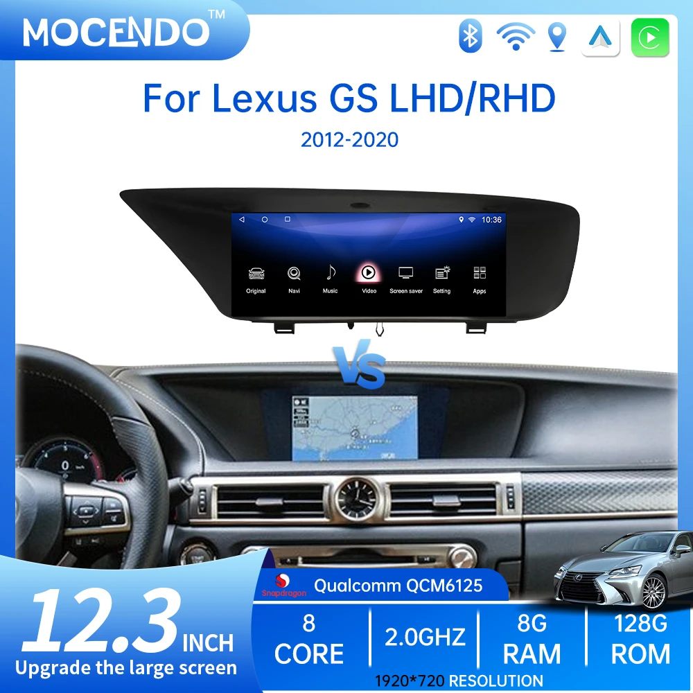 Автомобильный радиоприемник Android 13 CarPlay для Lexus GS GS200 GS250 GS300 GS350 GS450 2012-2020 GPS Мультимедийный плеер Quanlcomm Navi Стерео
Автомобильный радиоприемник Android 13 CarPlay для Lexus GS GS200 GS250 GS300 GS350 GS450 2012-2020 GPS Мультимедийный плеер Quanlcomm Navi Стерео