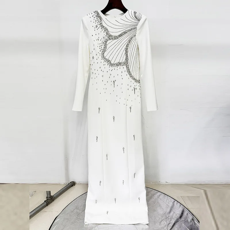 Celebrity-inspired gown elegant long-sleeved dress with heavy beading rhinestone embellishments robe soiree vestido party dresse
Celebrity-inspired gown elegant long-sleeved dress with heavy beading rhinestone embellishments robe soiree vestido party dresse